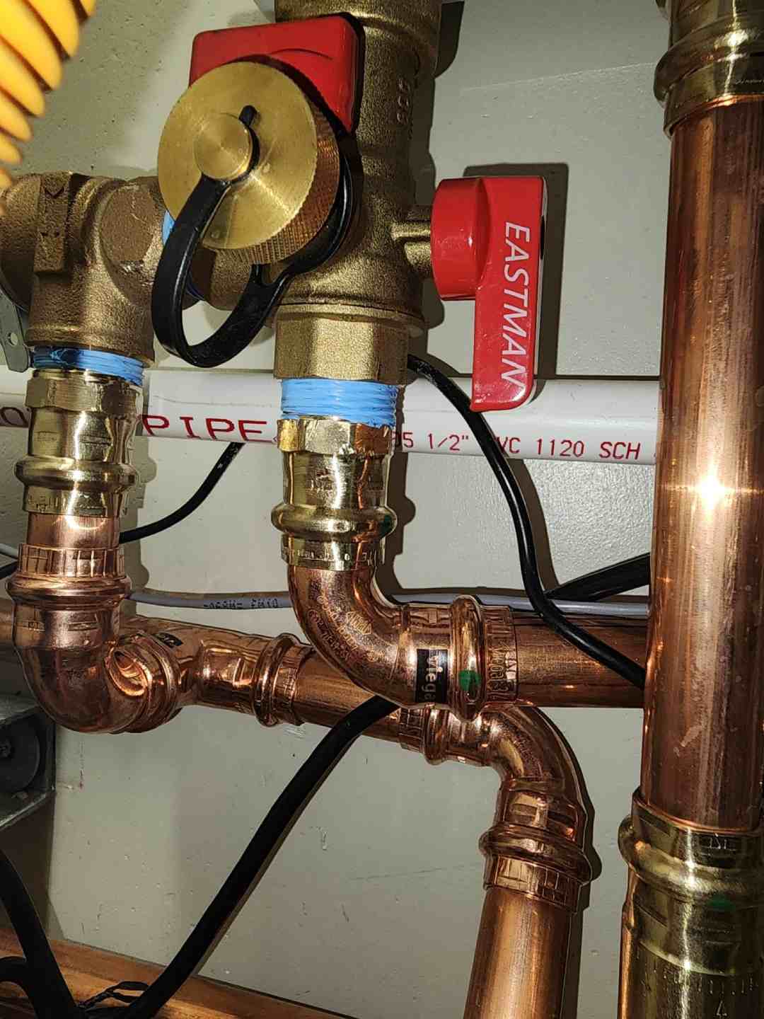 Image of a gas line pipe undergoing repair by Tucson’s Done Right Services to ensure safety and efficiency.