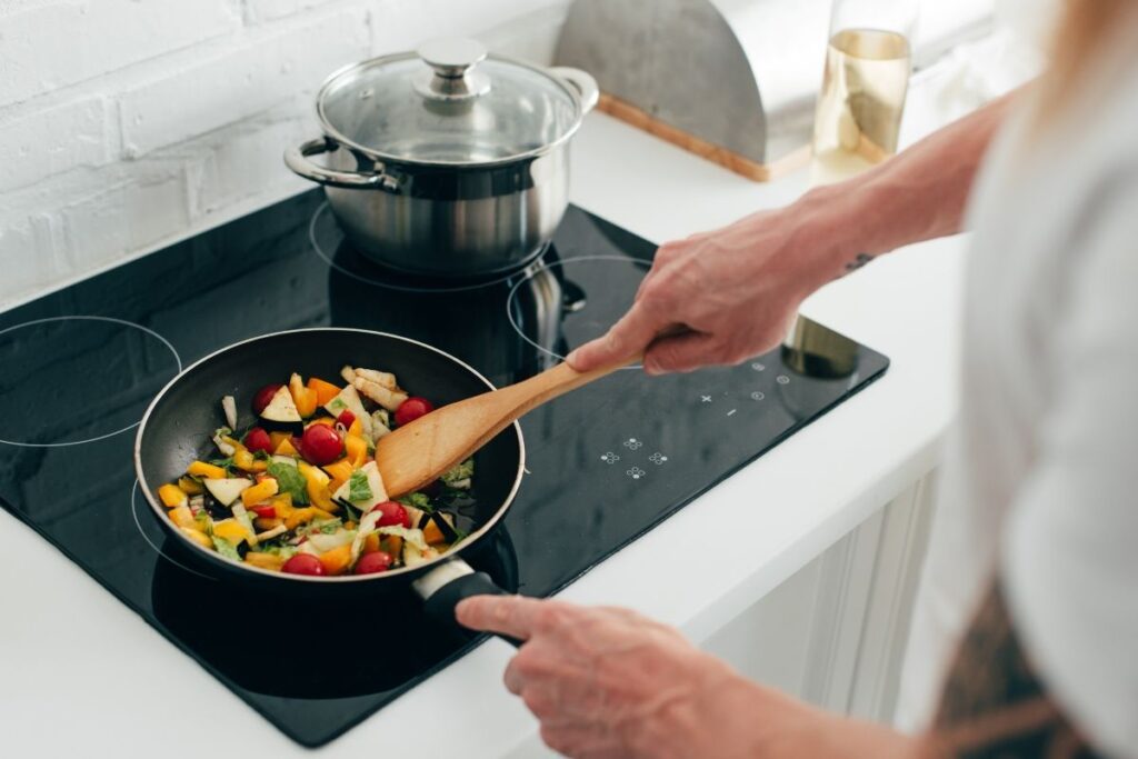 Electric stove installation contributing to home electrification in Tucson, offering clean, energy-efficient cooking.