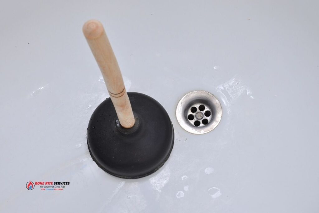 Plunger To Fix a Clogged Drain - Done Rite Services
