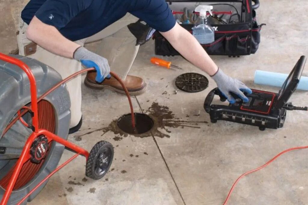 Done Rite Services expert technician using specialized equipment to perform sewer system maintenance.